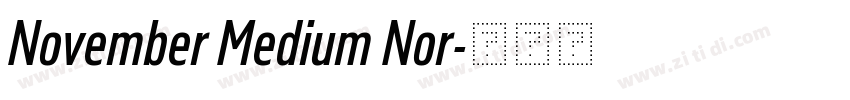 November Medium Nor字体转换